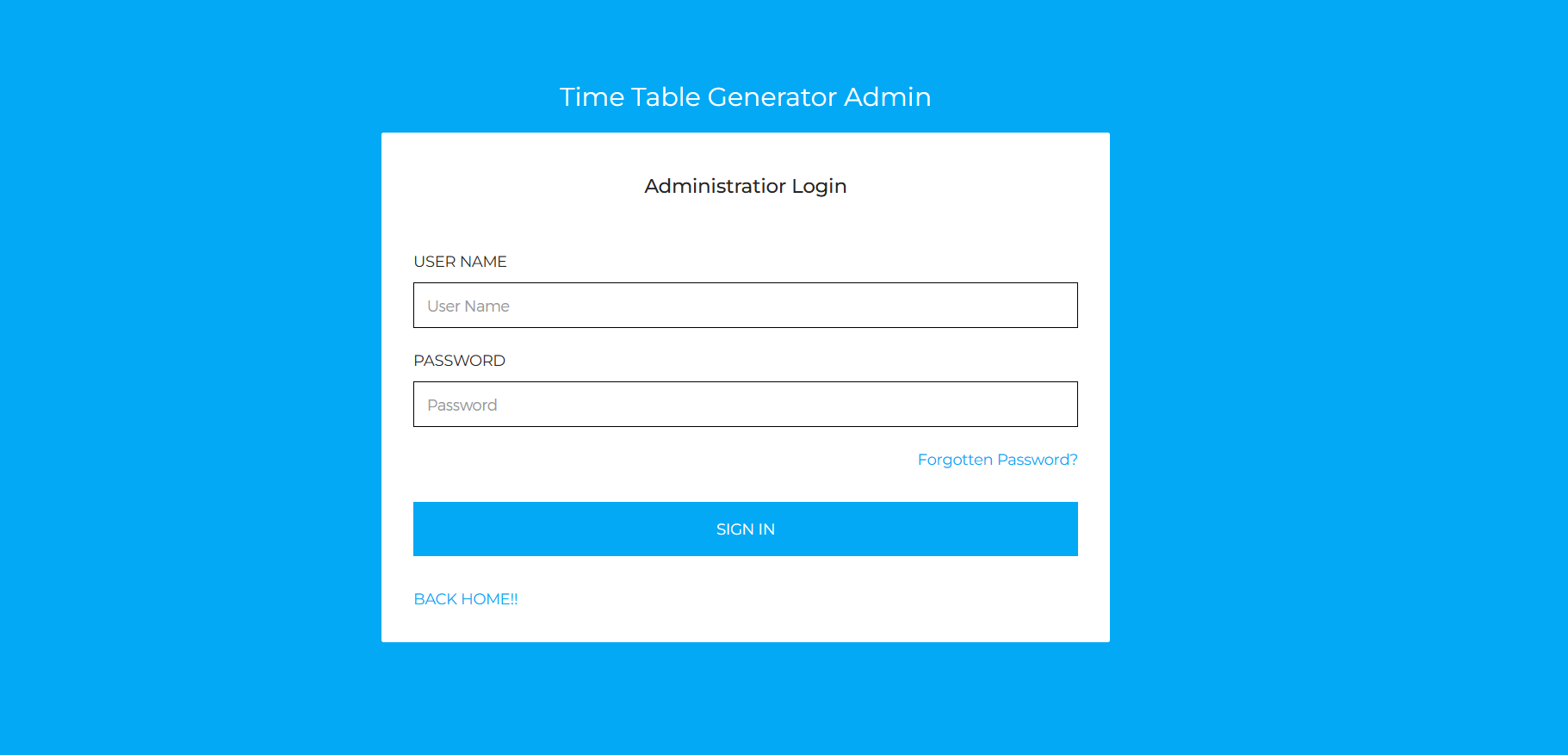 Time Table Generator System using PHP and MySQL - Image 6